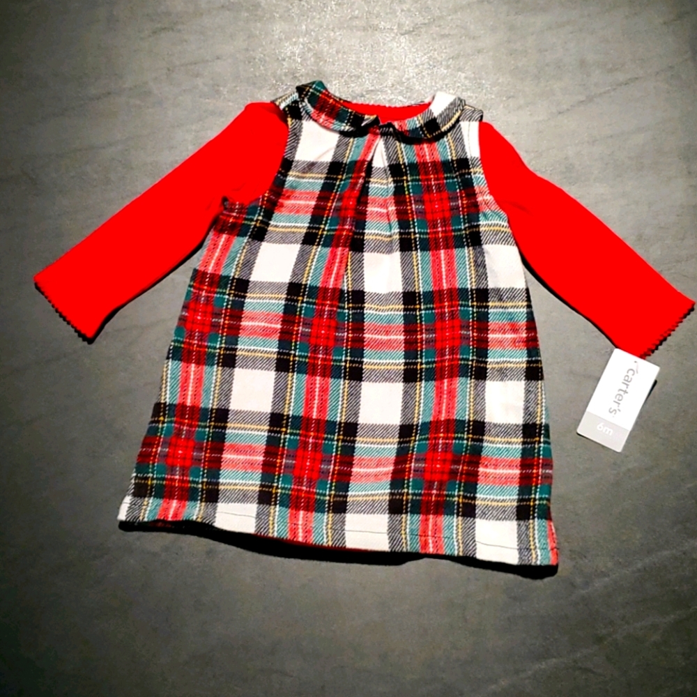 Infant girl's dress and onesie set